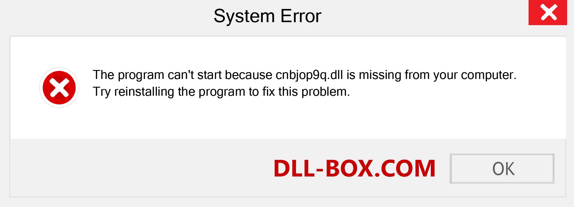  cnbjop9q.dll file is missing?. Download for Windows 7, 8, 10 - Fix  cnbjop9q dll Missing Error on Windows, photos, images